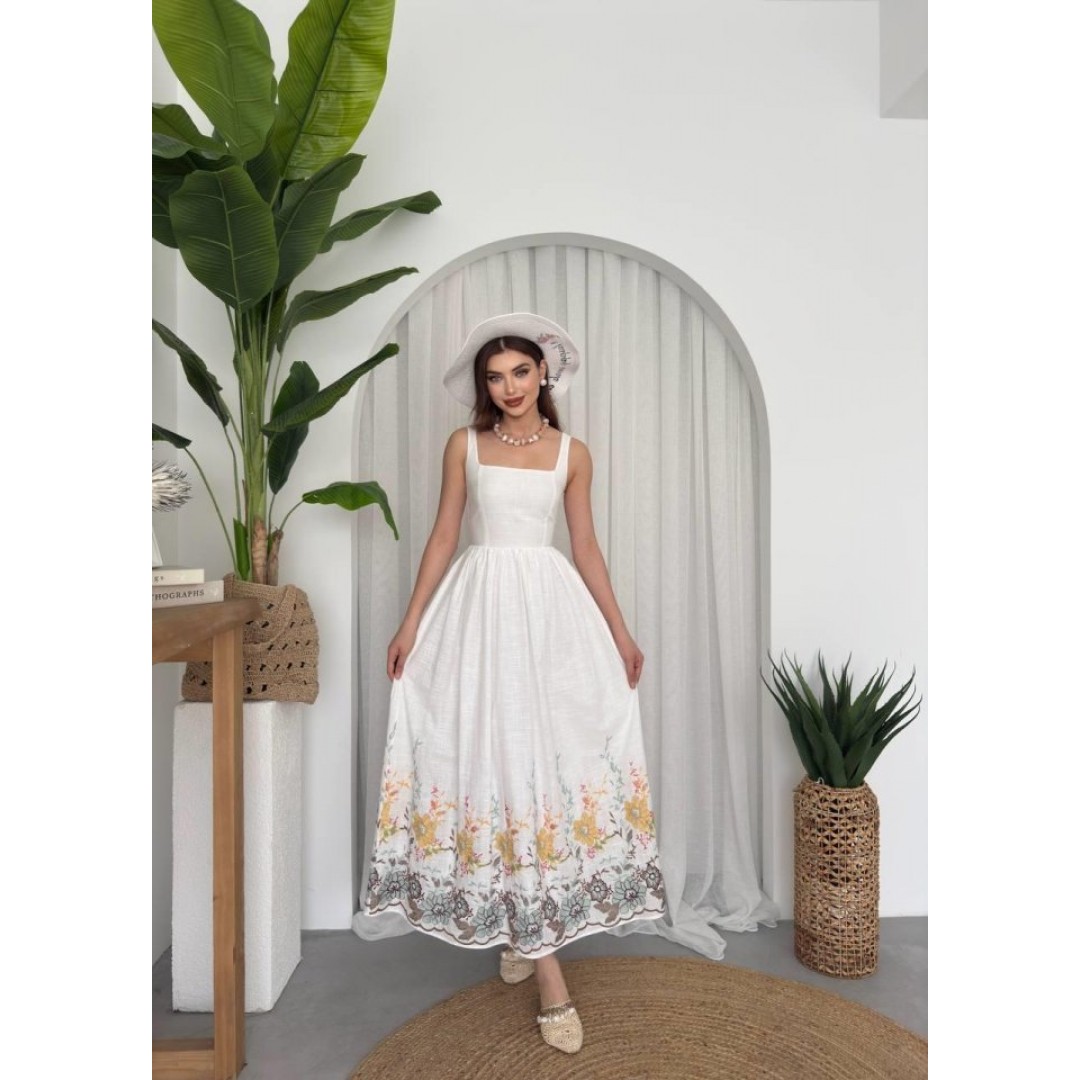 Mazi Çiçek Desenli Elbise - 157790 Mazi Çiçek Desenli Elbise - 157790