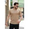 Erkek Bisiklet Yaka çizgi Desenli Ribanalı Kısa Kollu Tshirt - 159137 Erkek Bisiklet Yaka çizgi Desenli Ribanalı Kısa Kollu Tshirt - 159137