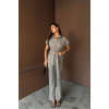 ÇİZGİLİ POLYVİSKON BLUZ - PANTOLON TAKIM - Gri 159630 ÇİZGİLİ POLYVİSKON BLUZ - PANTOLON TAKIM - Gri 159630