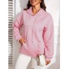 Kadın Uzun Kollu Kapşonlu Bağcıklı Cepli Capitone Sweatshirt 136197