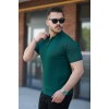 Erkek Fermuarlı Yakalı Kısa Kollu Tshirt 161494