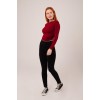 Yaka Detay Uzun Kollu Basic Bordo Bluz 147414 Yaka Detay Uzun Kollu Basic Bordo Bluz 147414