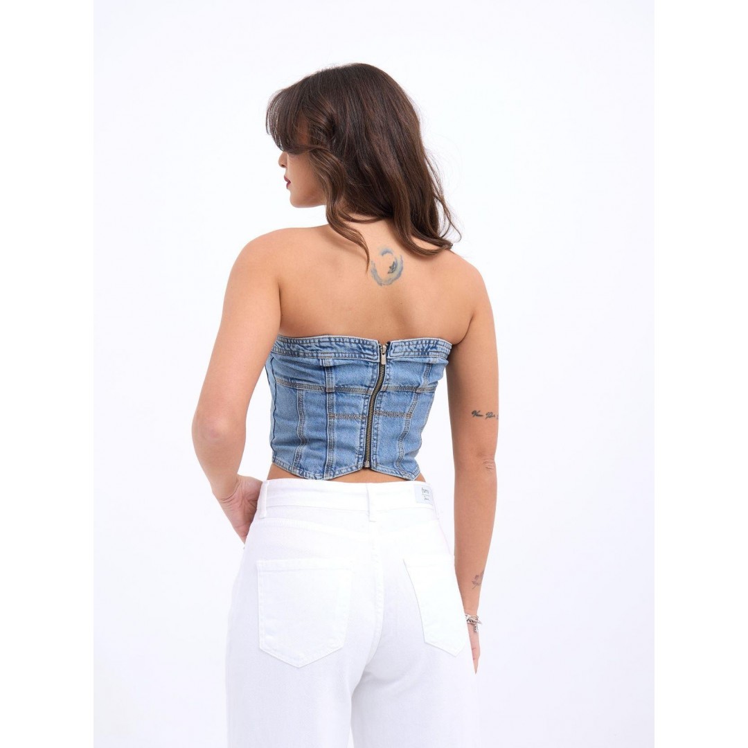 6878 KOT CROP-MAVİ 143683