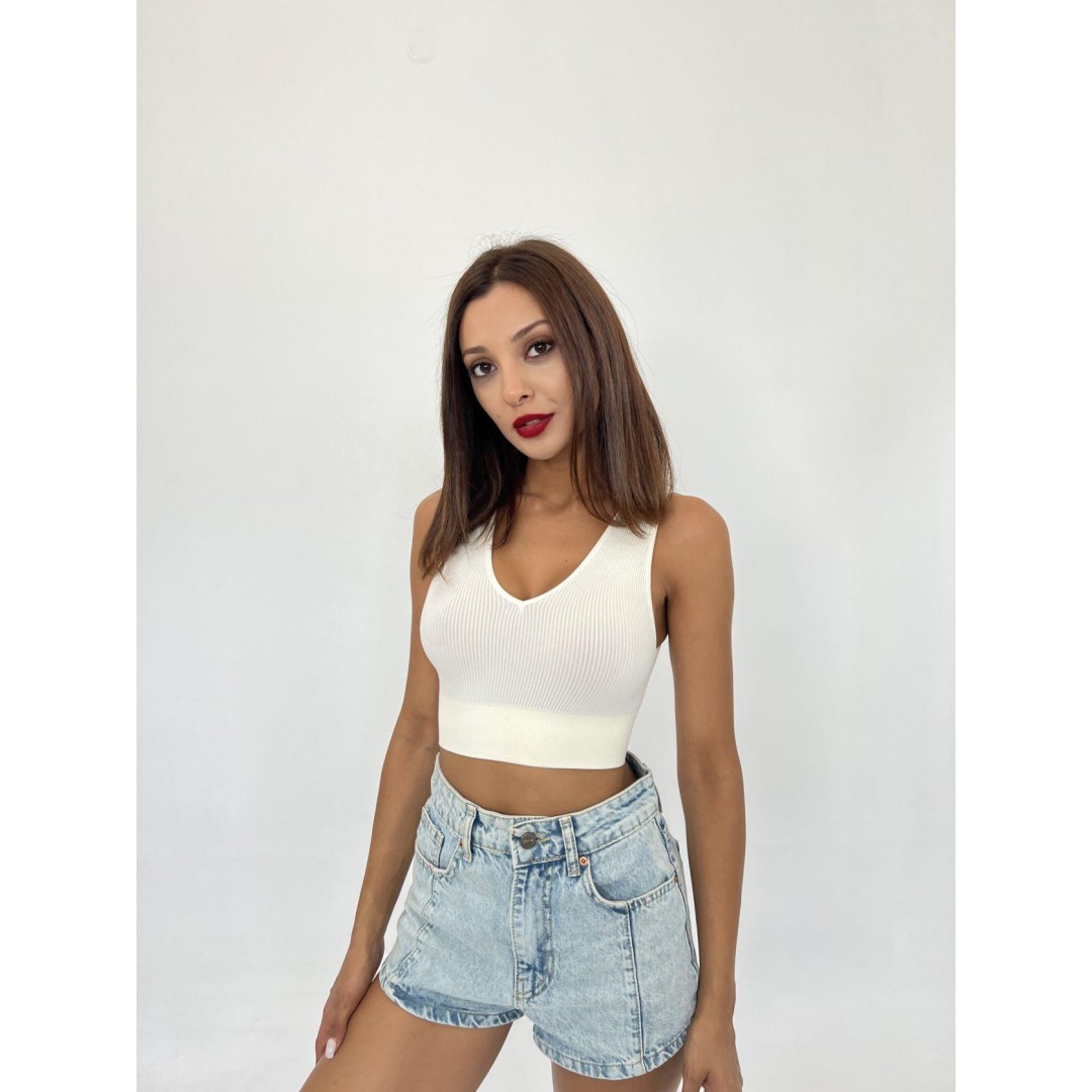 15543 RİPLİ V YAKA BRA-EKRU 142815 15543 RİPLİ V YAKA BRA-EKRU 142815