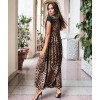 Kadın Leopar Desenli Dantelli Jesica Kumaş Maxi Boy Elbise - 96660 Kadın Leopar Desenli Dantelli Jesica Kumaş Maxi Boy Elbise - 96660