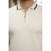 Erkek Yaka Ve Kolları çizgi Detaylı Fermuarlı Kısa Kollu T-shirt 162310 Erkek Yaka Ve Kolları çizgi Detaylı Fermuarlı Kısa Kollu T-shirt 162310