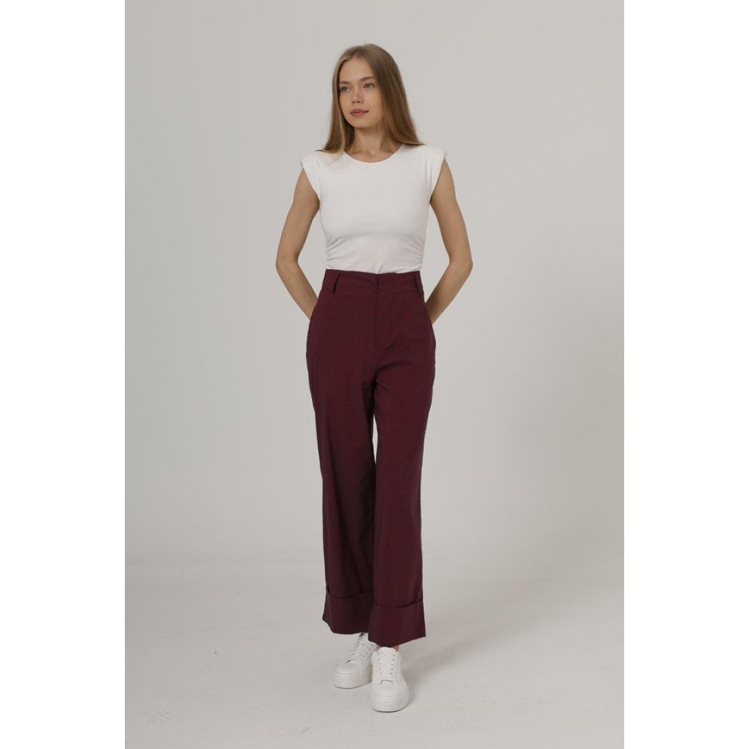 Duble Paça Pantolon - Bordo 162581 Duble Paça Pantolon - Bordo 162581