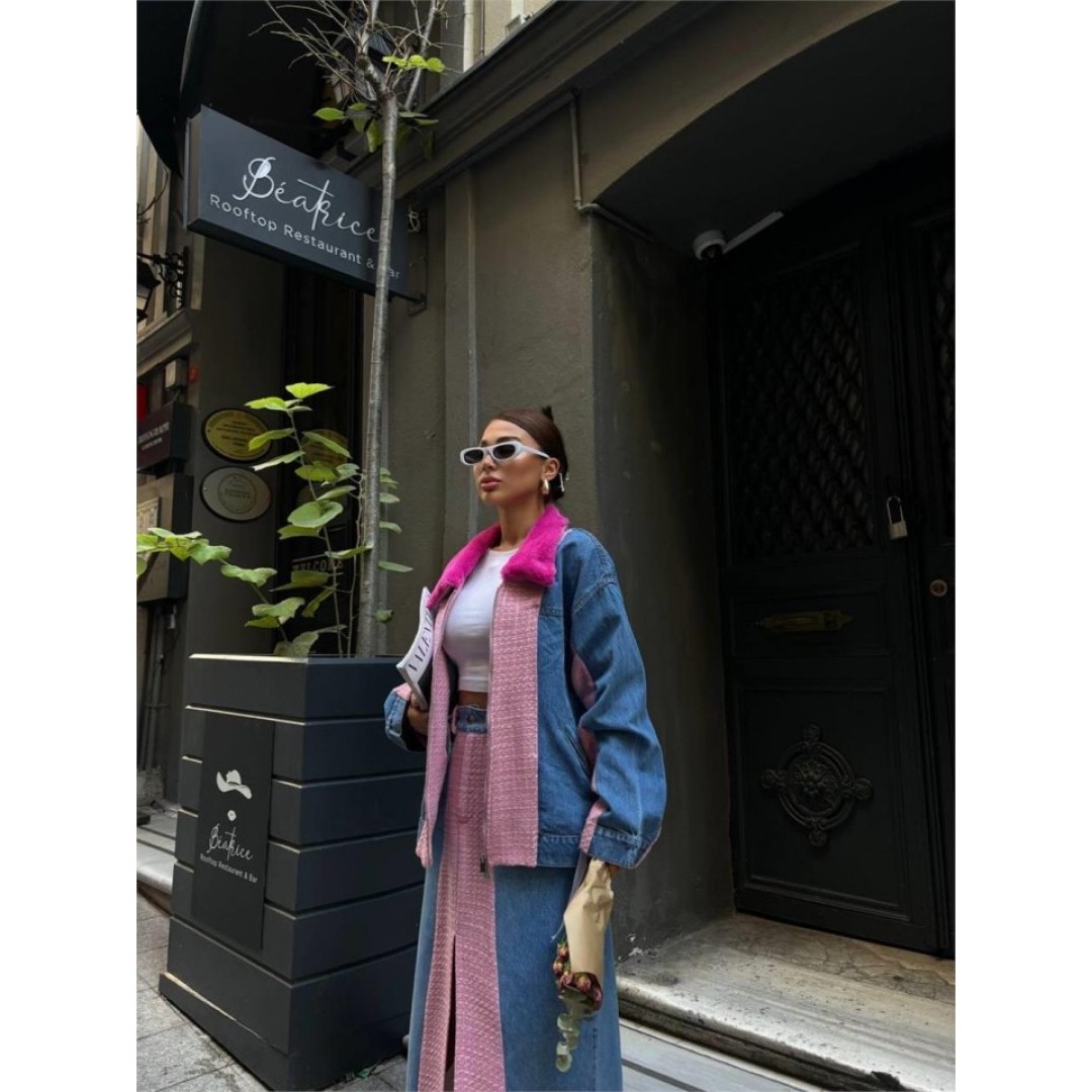 CHANEL GARNİLİ KOT MONT - Fuşya 151711 CHANEL GARNİLİ KOT MONT - Fuşya 151711