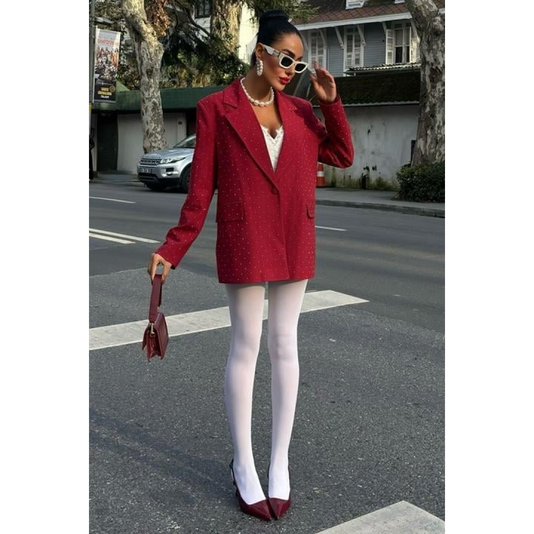 Taş Detaylı Premium Blazer Ceket 6122 158598