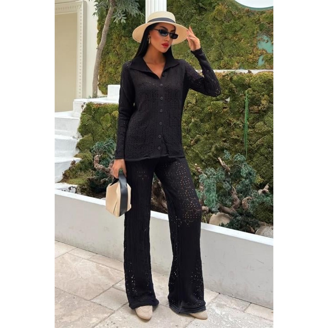 Odette Ajurlu Triko Pantolon Takım 9934 155010 Odette Ajurlu Triko Pantolon Takım 9934 155010