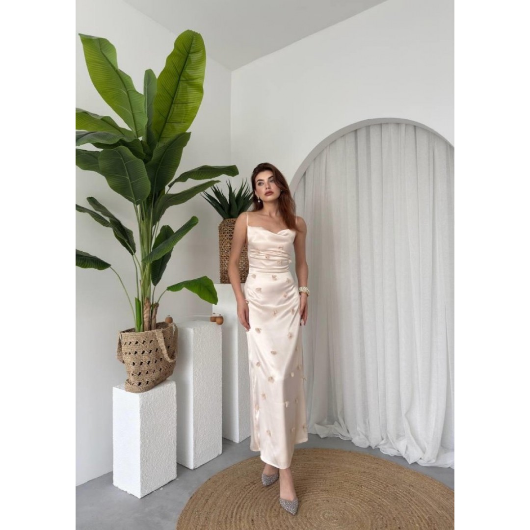 Dora Çiçek Detaylı Elbise - 161366 Dora Çiçek Detaylı Elbise - 161366