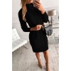 Loren Yünlü Motifli Midi Boy Triko Elbise - 136451 Loren Yünlü Motifli Midi Boy Triko Elbise - 136451