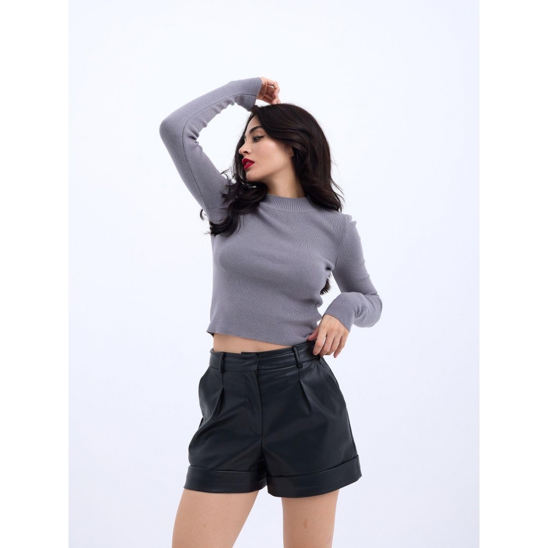 42201 TRİKO BASİC KAZAK-GRİ 143965