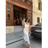 ASKILI SATEN ELBİSE İKİ YAN YIRTMAÇLI - Beyaz - 151176 ASKILI SATEN ELBİSE İKİ YAN YIRTMAÇLI - Beyaz - 151176