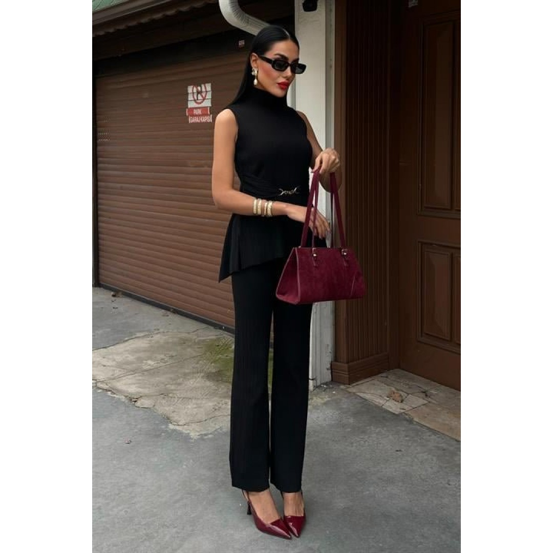 Rose Dik Yaka Fitilli Takım 9946 154998 Rose Dik Yaka Fitilli Takım 9946 154998