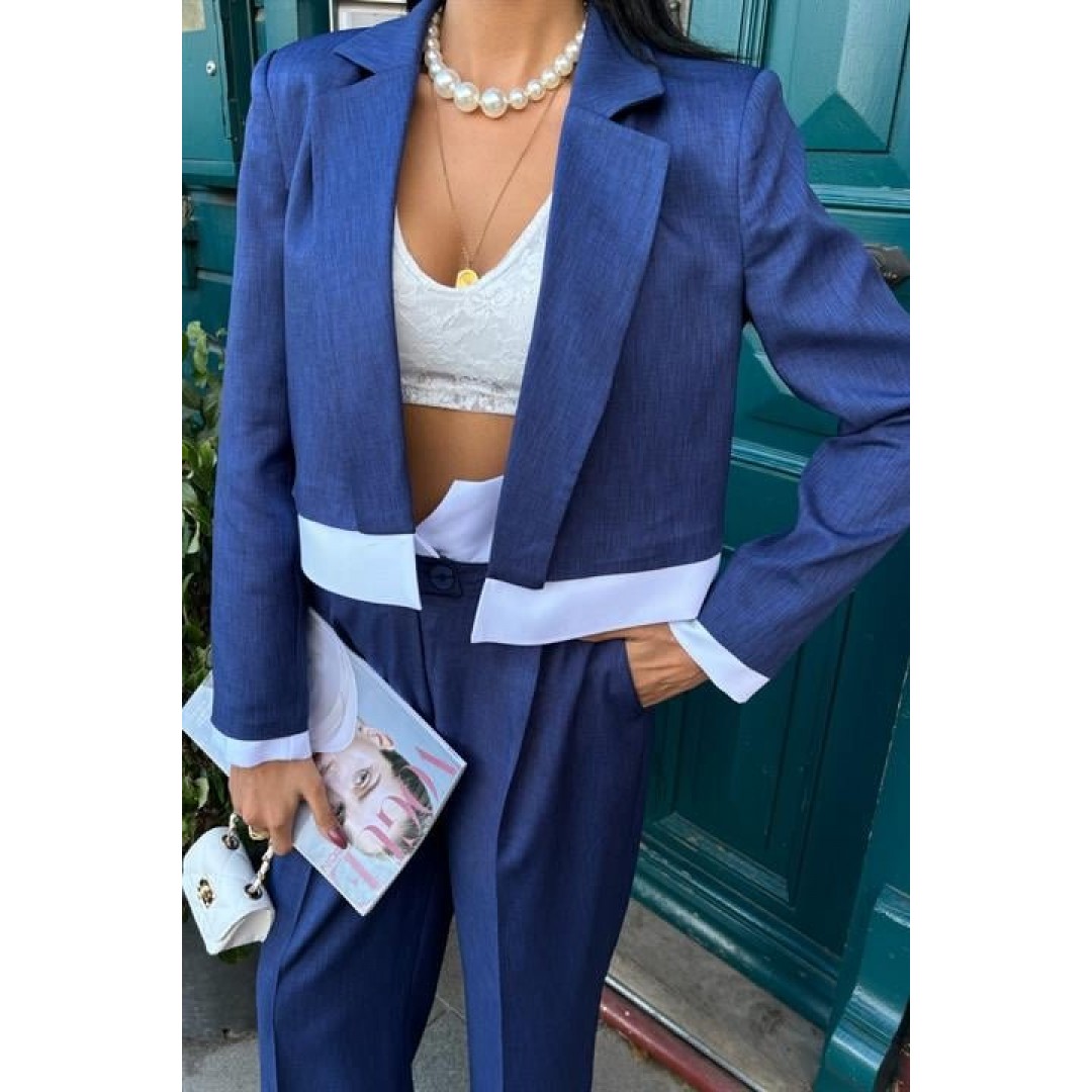 Audrey Crop Ceket Takım 10106 - 158620 Audrey Crop Ceket Takım 10106 - 158620