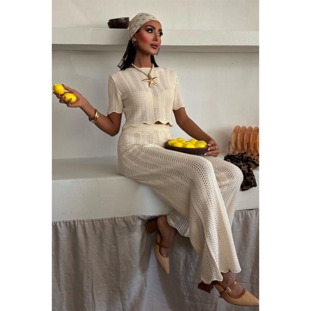 Triko Bluz Pantolon İkili Takım 10084-025 - 159440 Triko Bluz Pantolon İkili Takım 10084-025 - 159440