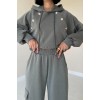 Haki Kapüşonlu Sweatshirt Ve Kargo Pantolon Takım 153686 Haki Kapüşonlu Sweatshirt Ve Kargo Pantolon Takım 153686