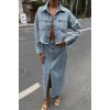 Veronika Yırtmaçlı Denim Takım 9913 155028 Veronika Yırtmaçlı Denim Takım 9913 155028