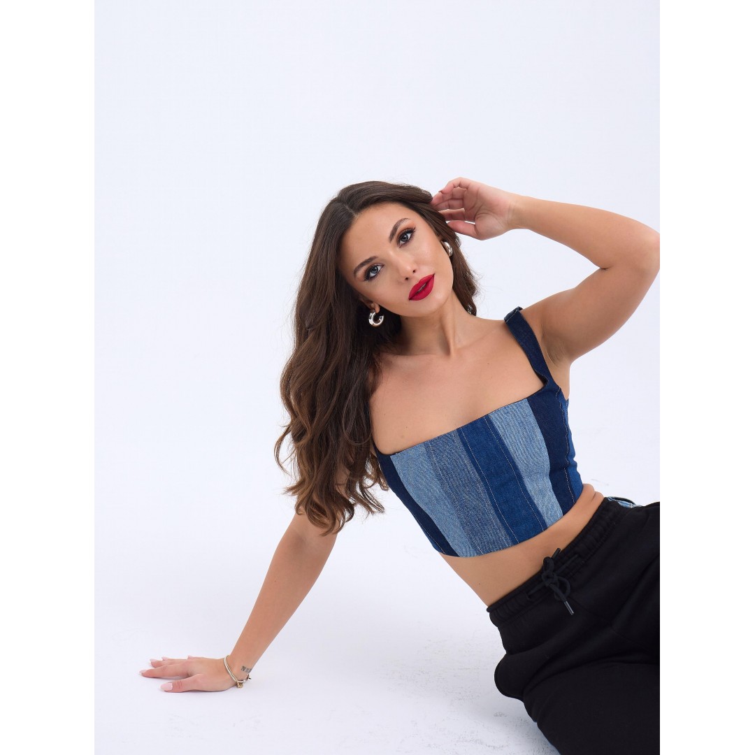 6890 KOT CROP-MAVİ 143334 6890 KOT CROP-MAVİ 143334