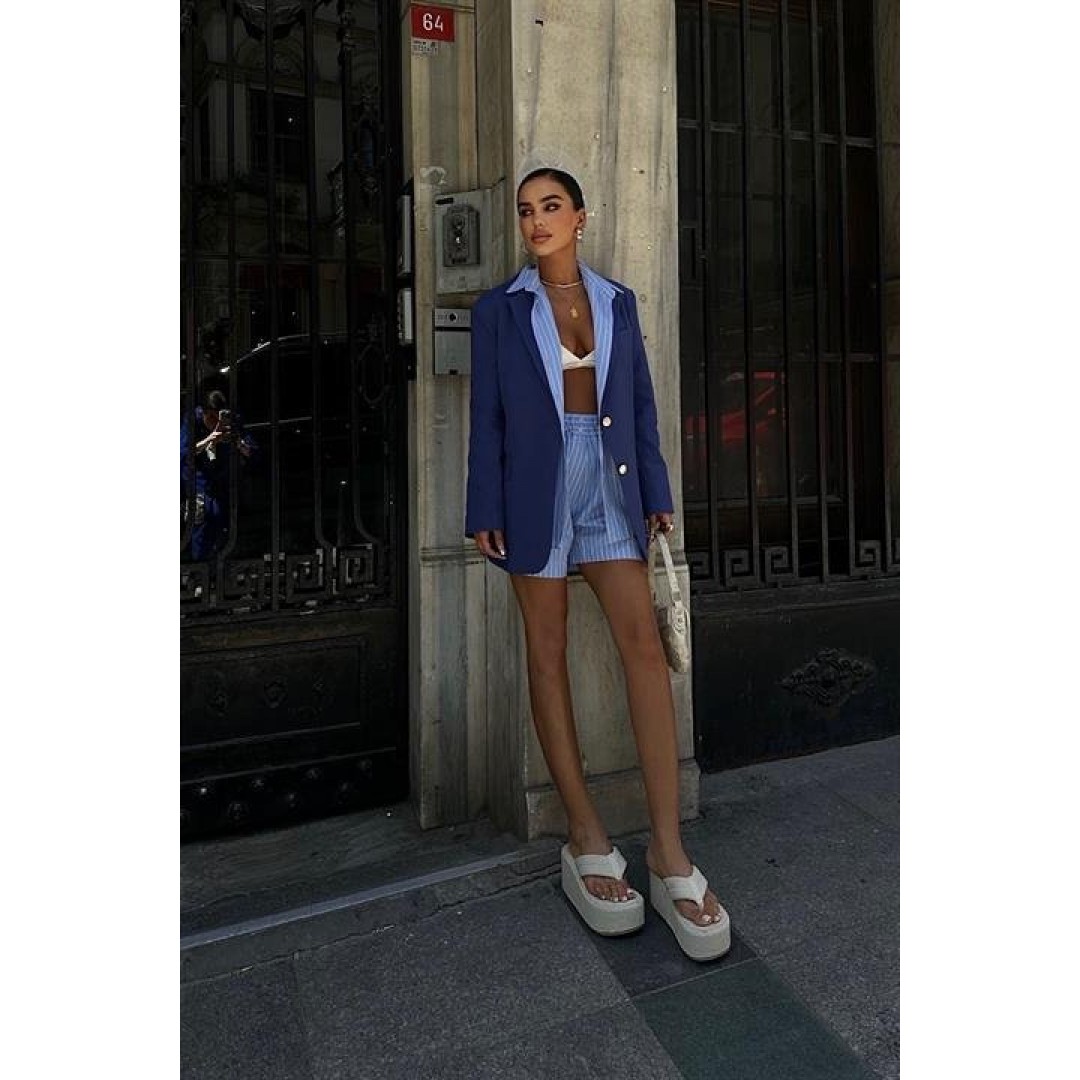 Agnes Blazer Keten Ceket 6105 155212 Agnes Blazer Keten Ceket 6105 155212