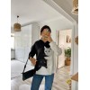 Kadın Uzun Kollu Kapşonlu Bağcıklı Kedi Desenli şardonlu Dalgıç Bluz - 134701 Kadın Uzun Kollu Kapşonlu Bağcıklı Kedi Desenli şardonlu Dalgıç Bluz - 134701