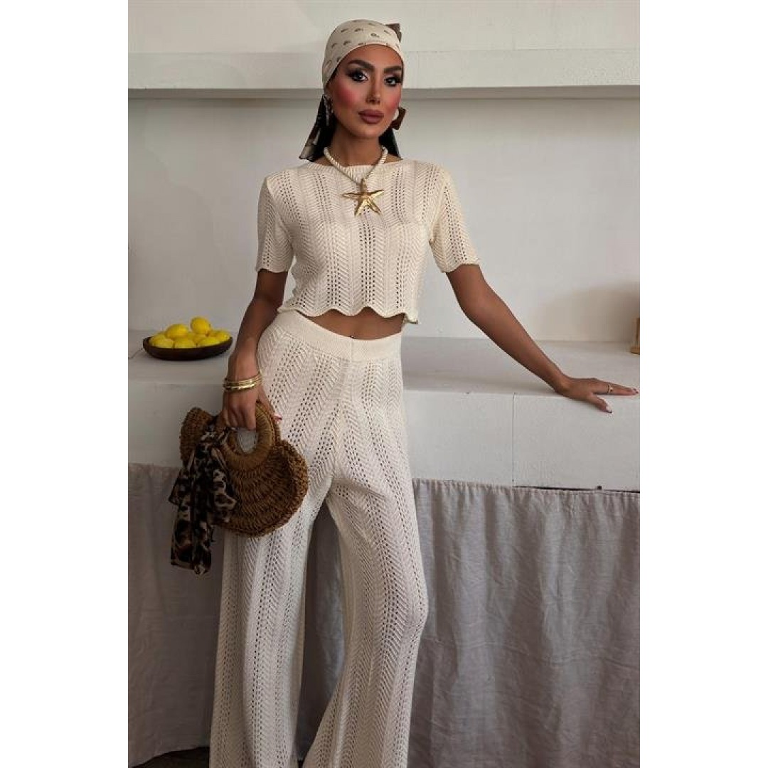 Triko Bluz Pantolon İkili Takım 10084-025 - 159440 Triko Bluz Pantolon İkili Takım 10084-025 - 159440