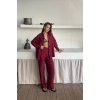 GÖMLEK-PANTOLON TAKIM CUPRA KUMAŞ - Bordo 161871 GÖMLEK-PANTOLON TAKIM CUPRA KUMAŞ - Bordo 161871