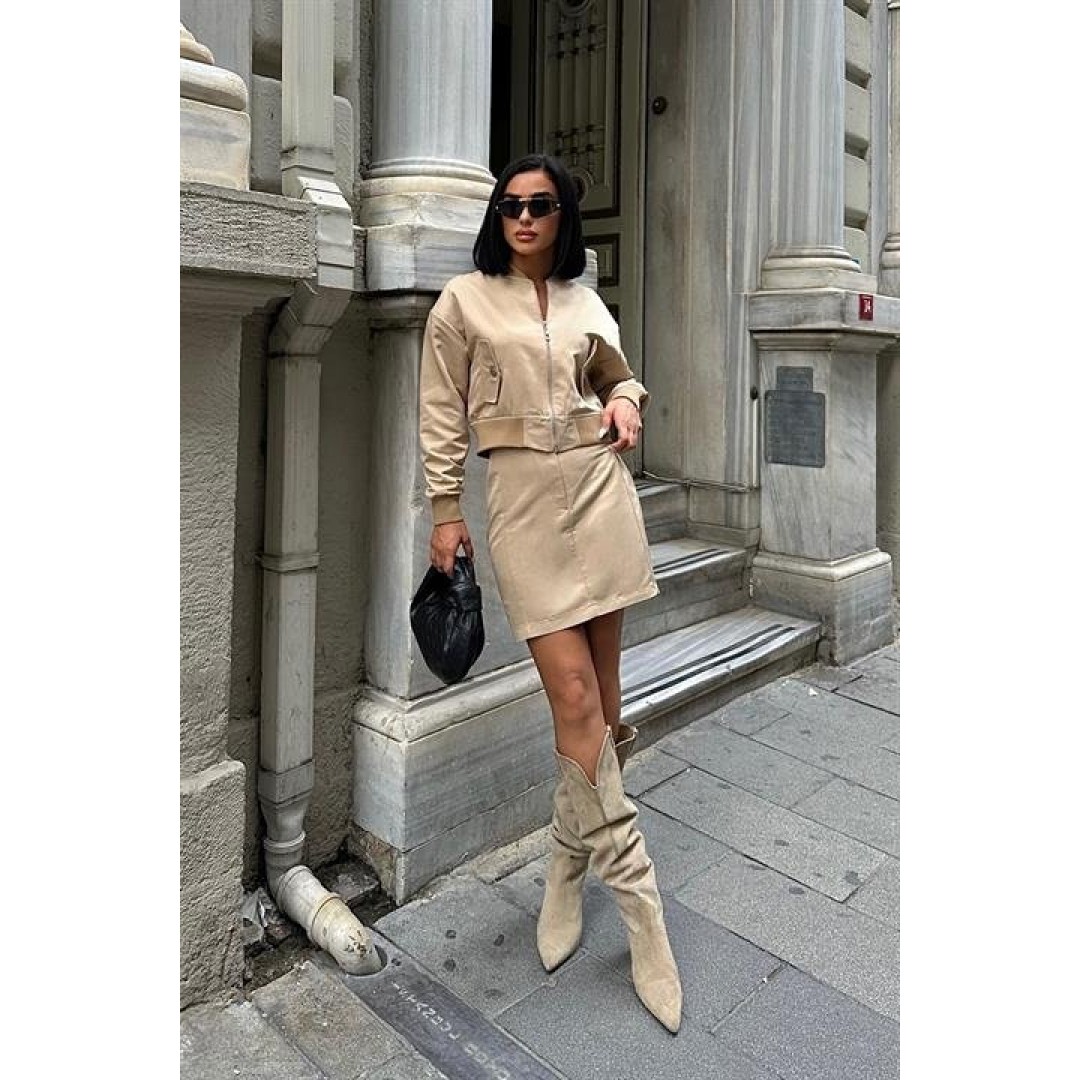 Brooke Ribanalı Mini Etek Takım 9941 155000 Brooke Ribanalı Mini Etek Takım 9941 155000