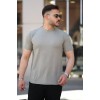 Erkek Ağaç Kabuğu Desenli Kısa Kollu T-shirt - 161250 Erkek Ağaç Kabuğu Desenli Kısa Kollu T-shirt - 161250