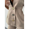 KETEN GOLD DÜĞMELİ YELEK - PANTOLON TK - Bej 158872 KETEN GOLD DÜĞMELİ YELEK - PANTOLON TK - Bej 158872