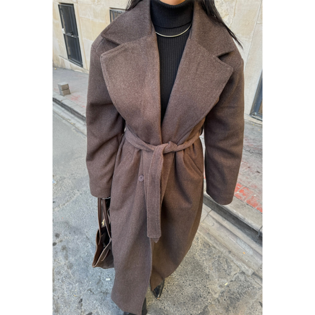 KAŞE KABAN MAXİ - Kahverengi 151672