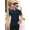 Erkek Yaka Ve Kolları çizgi Detaylı Fermuarlı Kısa Kollu T-shirt 162308 Erkek Yaka Ve Kolları çizgi Detaylı Fermuarlı Kısa Kollu T-shirt 162308