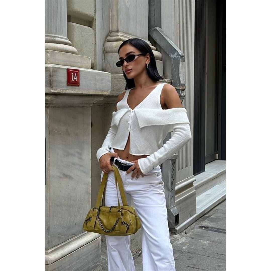 Cynthia Cut Out Triko Hırka 5116-23 155733 Cynthia Cut Out Triko Hırka 5116-23 155733