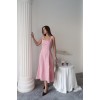 Pembe Çift Dikişli Gabardin Elbise 163699 Pembe Çift Dikişli Gabardin Elbise 163699