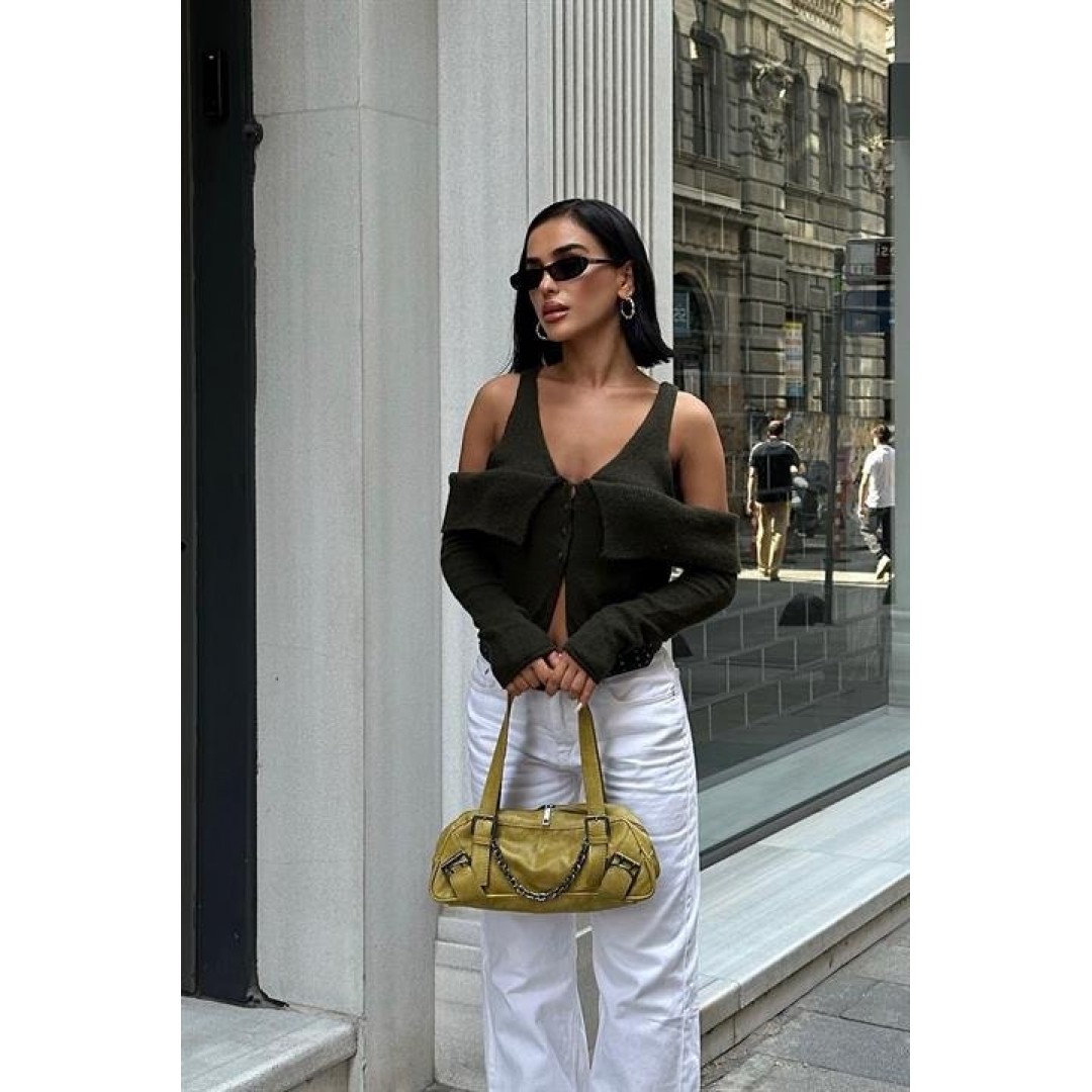 Cynthia Cut Out Triko Hırka 5116-23 155735 Cynthia Cut Out Triko Hırka 5116-23 155735