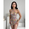 Greasa Boyundan Bağlamalı Elbise - 148051 Greasa Boyundan Bağlamalı Elbise - 148051