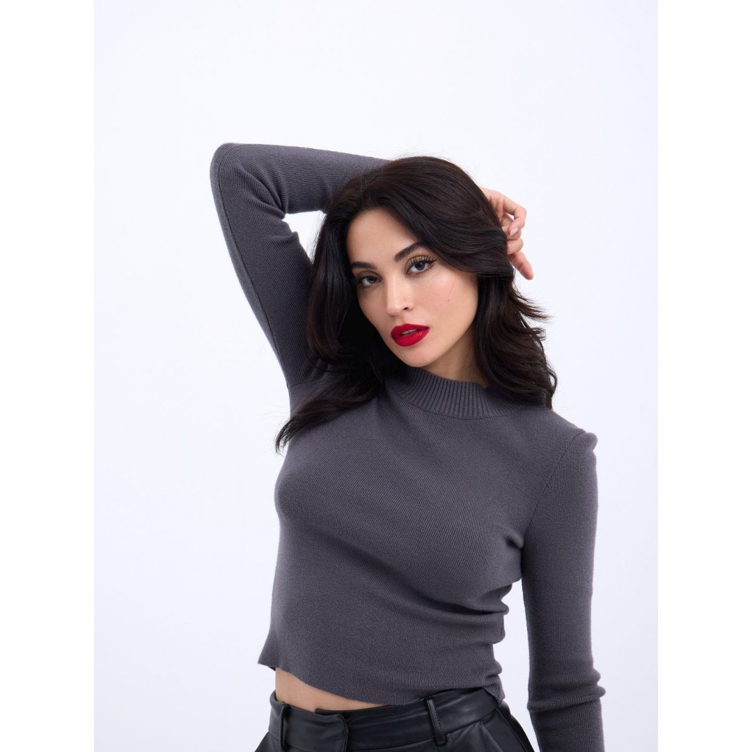 42201 TRİKO BASİC KAZAK-ANTRASİT 143964