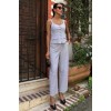 Kalın Askılı Bluz Pantolon Keten Takım 10187 160569