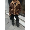 Lolita Uzun Kollu Süet Ceket 6115 157732 Lolita Uzun Kollu Süet Ceket 6115 157732
