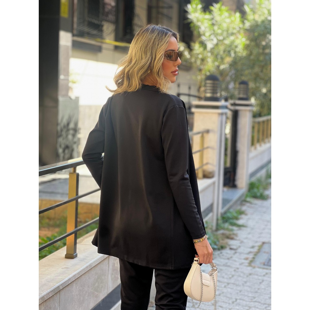 Kadın Uzun Kollukrep üçlü Takım - 132803 Kadın Uzun Kollukrep üçlü Takım - 132803