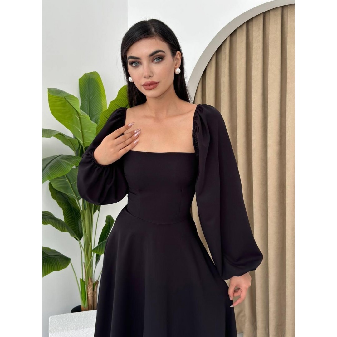 Nouna Balon Kol Elbise - 147057 Nouna Balon Kol Elbise - 147057