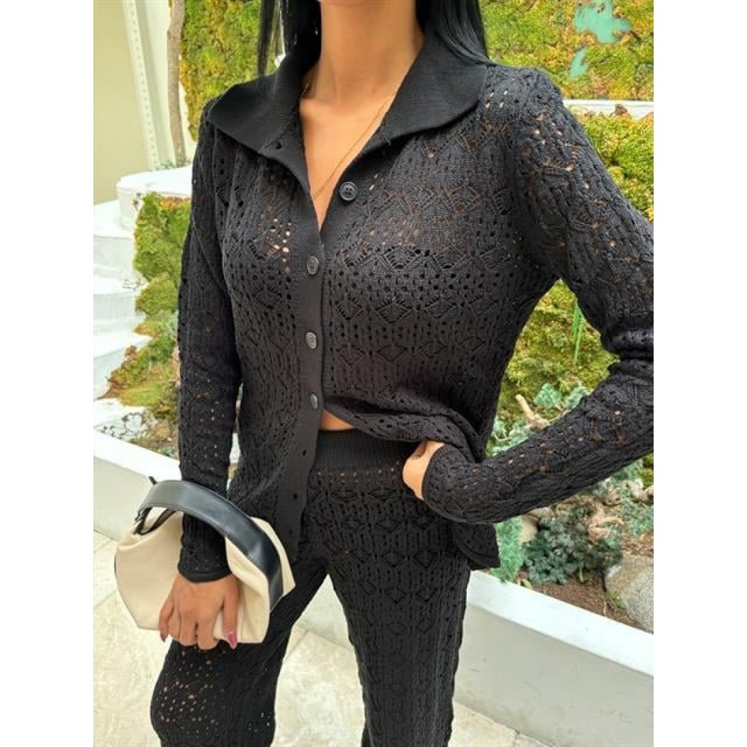 Odette Ajurlu Triko Pantolon Takım 9934 155010 Odette Ajurlu Triko Pantolon Takım 9934 155010