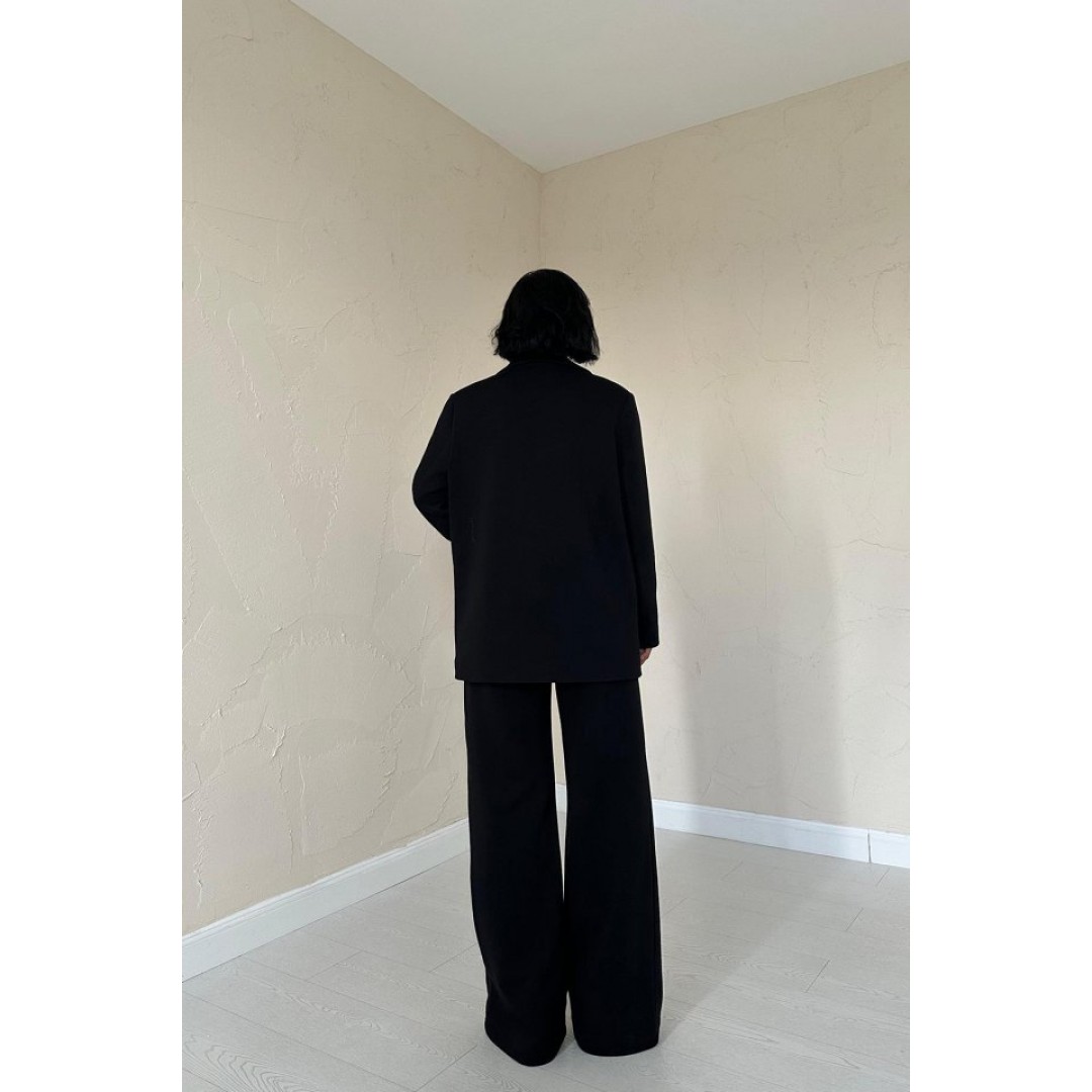 Siyah 3-İplik Comfort Ceket Ve Pantolon Takım 153833 Siyah 3-İplik Comfort Ceket Ve Pantolon Takım 153833