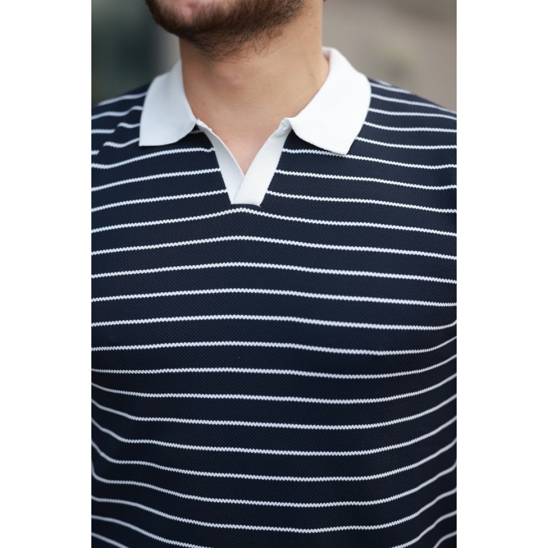 Erkek Kısa Kollu çizgi Desenli örme Kumaş Tshirt 157294 Erkek Kısa Kollu çizgi Desenli örme Kumaş Tshirt 157294