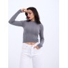 42491 TRİKO SAÇ ÖRGÜ CROP KAZAK-GRİ 143997 42491 TRİKO SAÇ ÖRGÜ CROP KAZAK-GRİ 143997