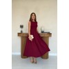 Bordo Halter Yaka Kloş Elbise 163799 Bordo Halter Yaka Kloş Elbise 163799