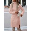 Loren Yünlü Motifli Midi Boy Triko Elbise 80415