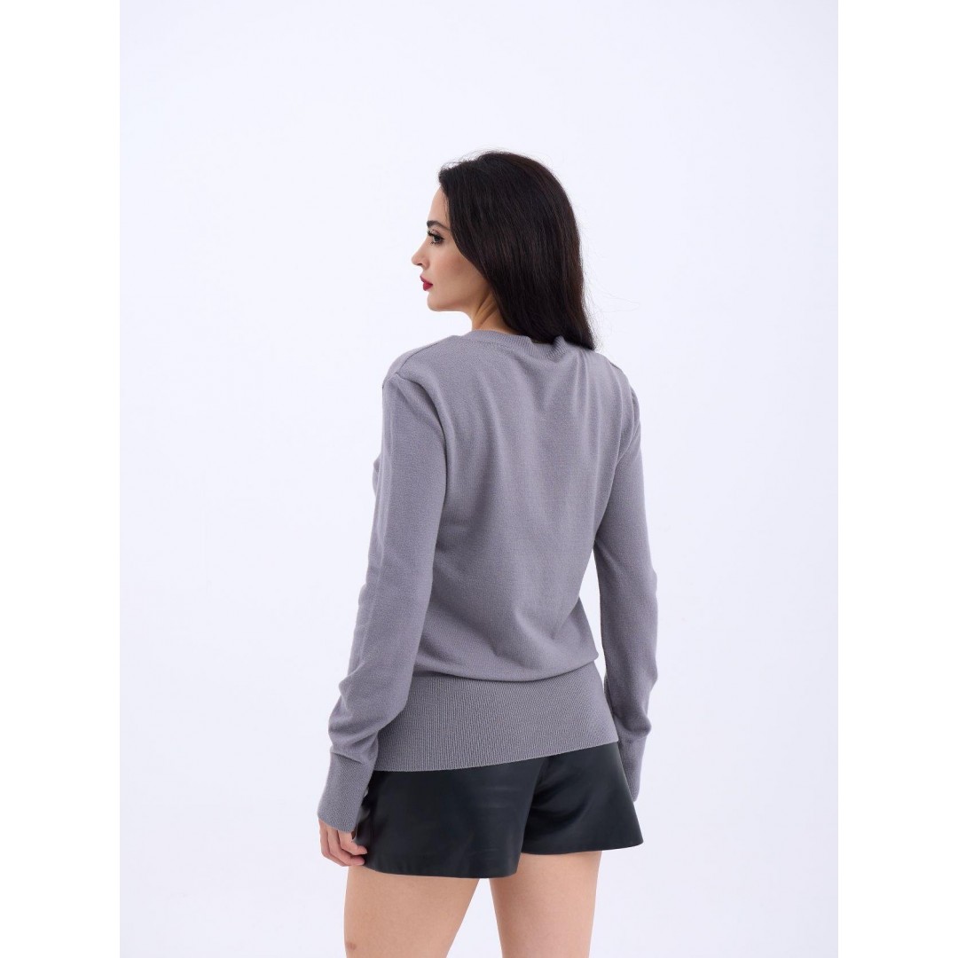 4217 TRİKO BASİC KAZAK-GRİ 144108
