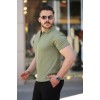 Erkek Yakası Fermuarlı Kısa Kollu T-shirt 161262 Erkek Yakası Fermuarlı Kısa Kollu T-shirt 161262